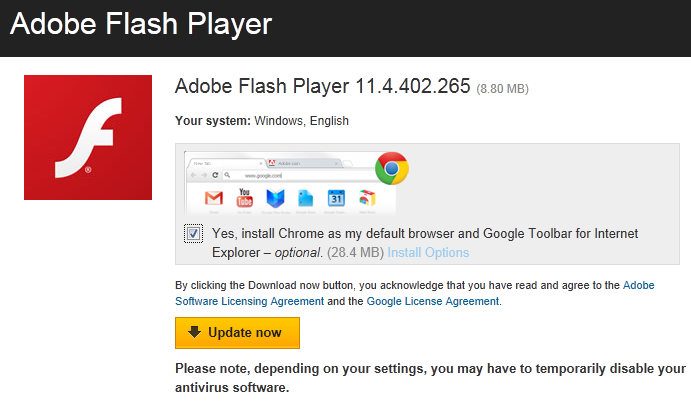 adobe flash player for chrome mac